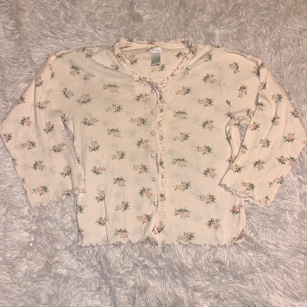 VTG 80’s ARIA Pajama top/ Cardigan